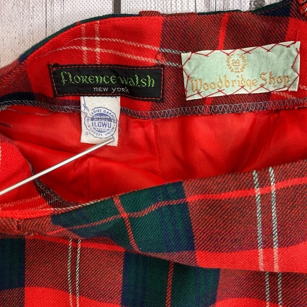 Vintage Florence Walsh Plaid Skirt